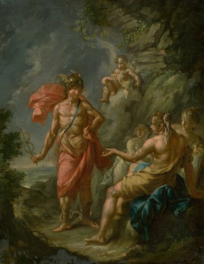 Hermes y las diosas de Unbekannt Unbekannt